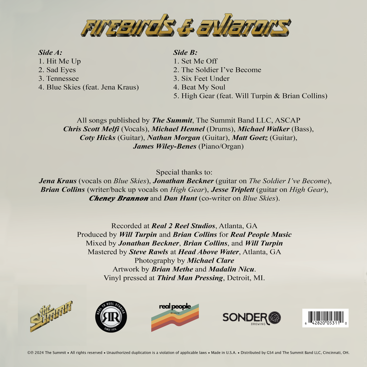 Firebirds and Aviators CD