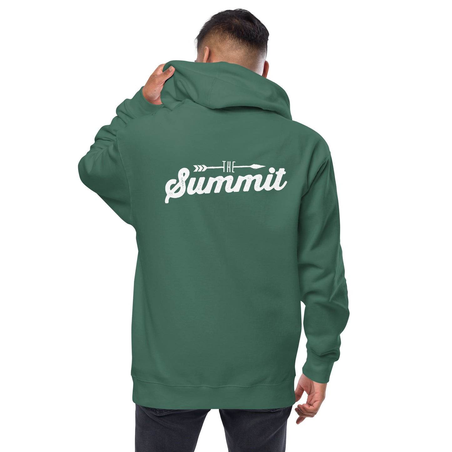 The Summit Logo Unisex fleece zip up hoodie