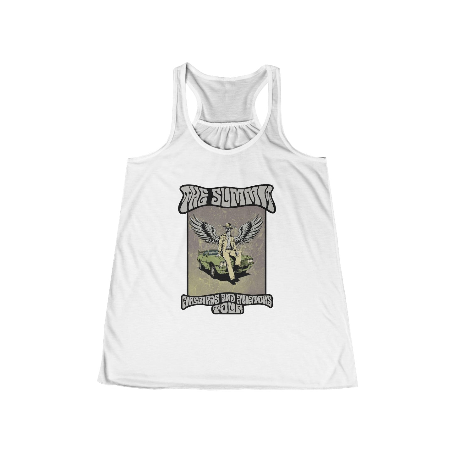 Firebirds & Aviators Tour Women's Flowy Racerback Tank