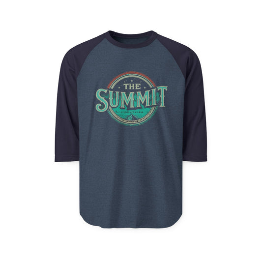 The Summit Mountain Range 3/4 Sleeve Raglan Tee