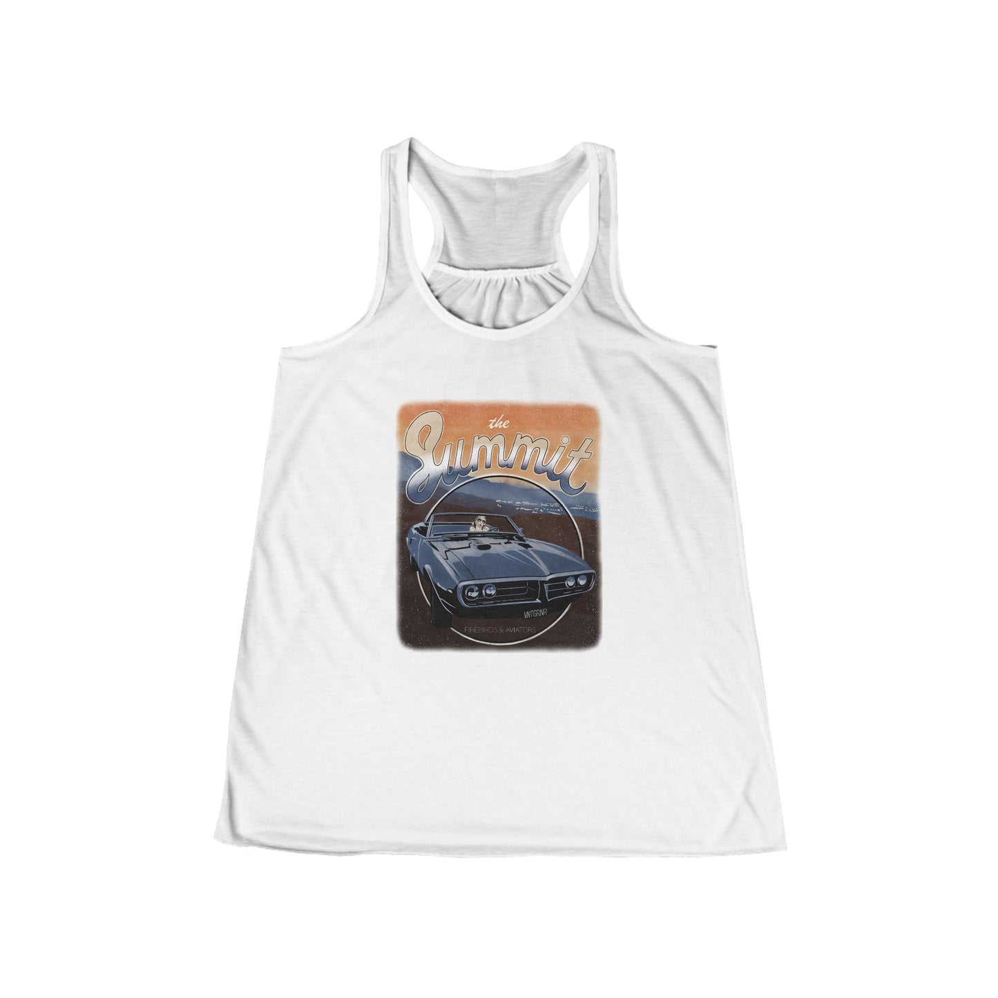 Fire Birds and Aviators Women's Flowy Racerback Tank