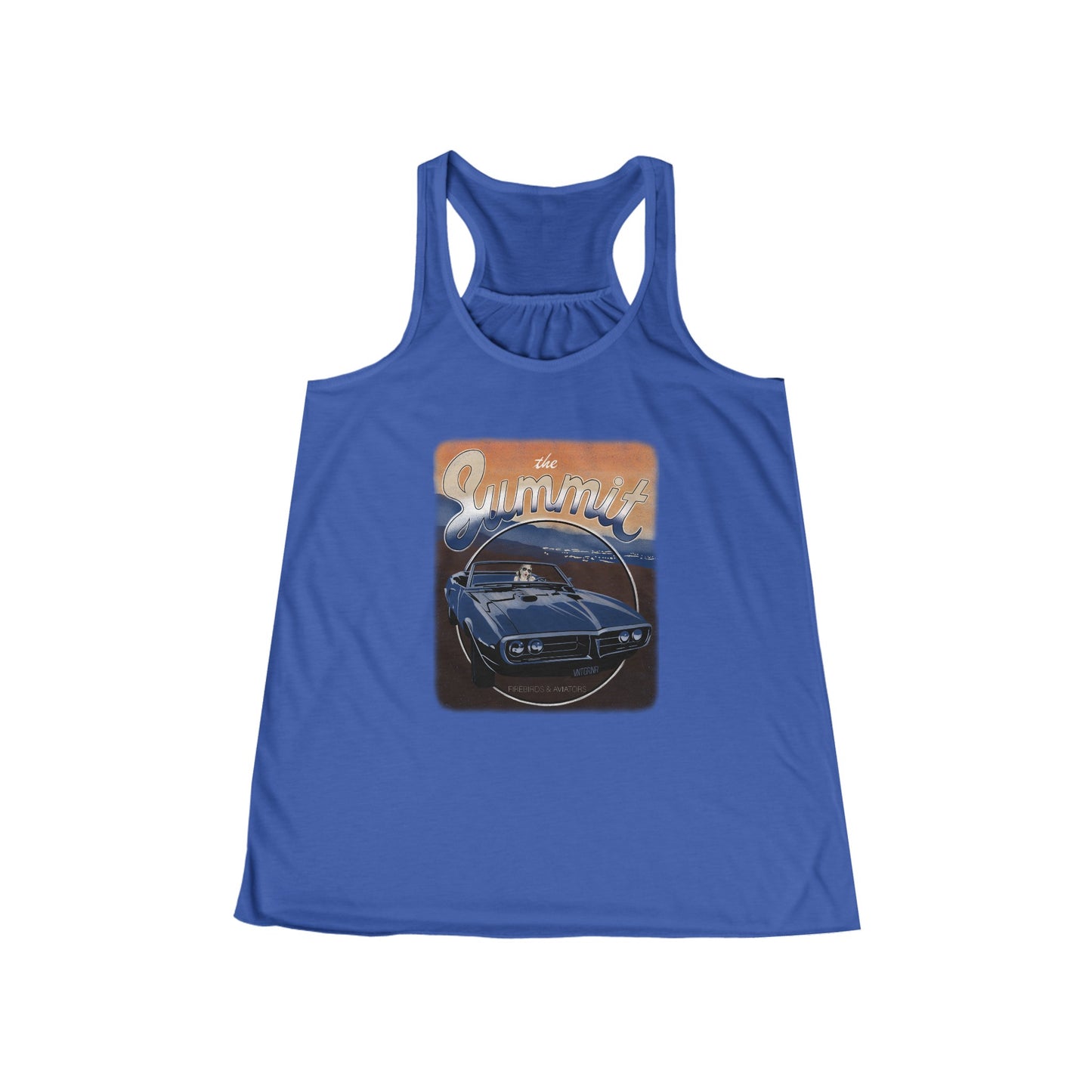 Fire Birds and Aviators Women's Flowy Racerback Tank