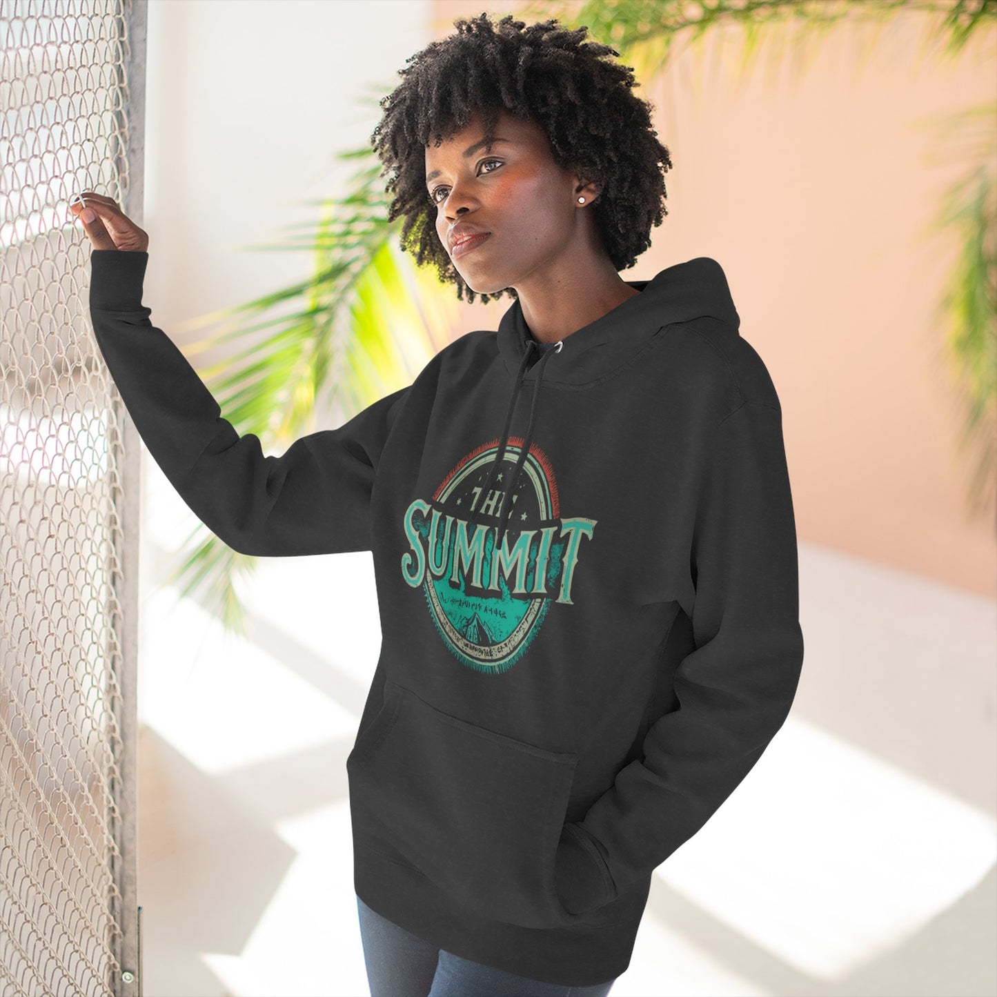 The Summit Hoodie - Vintage Mountain Logo Fleece Pullover