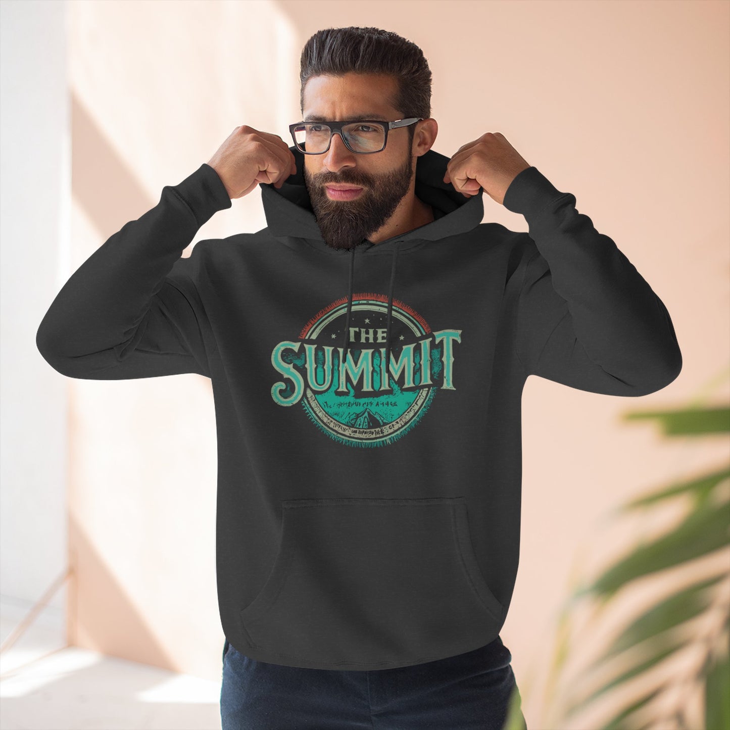 The Summit Hoodie - Vintage Mountain Logo Fleece Pullover