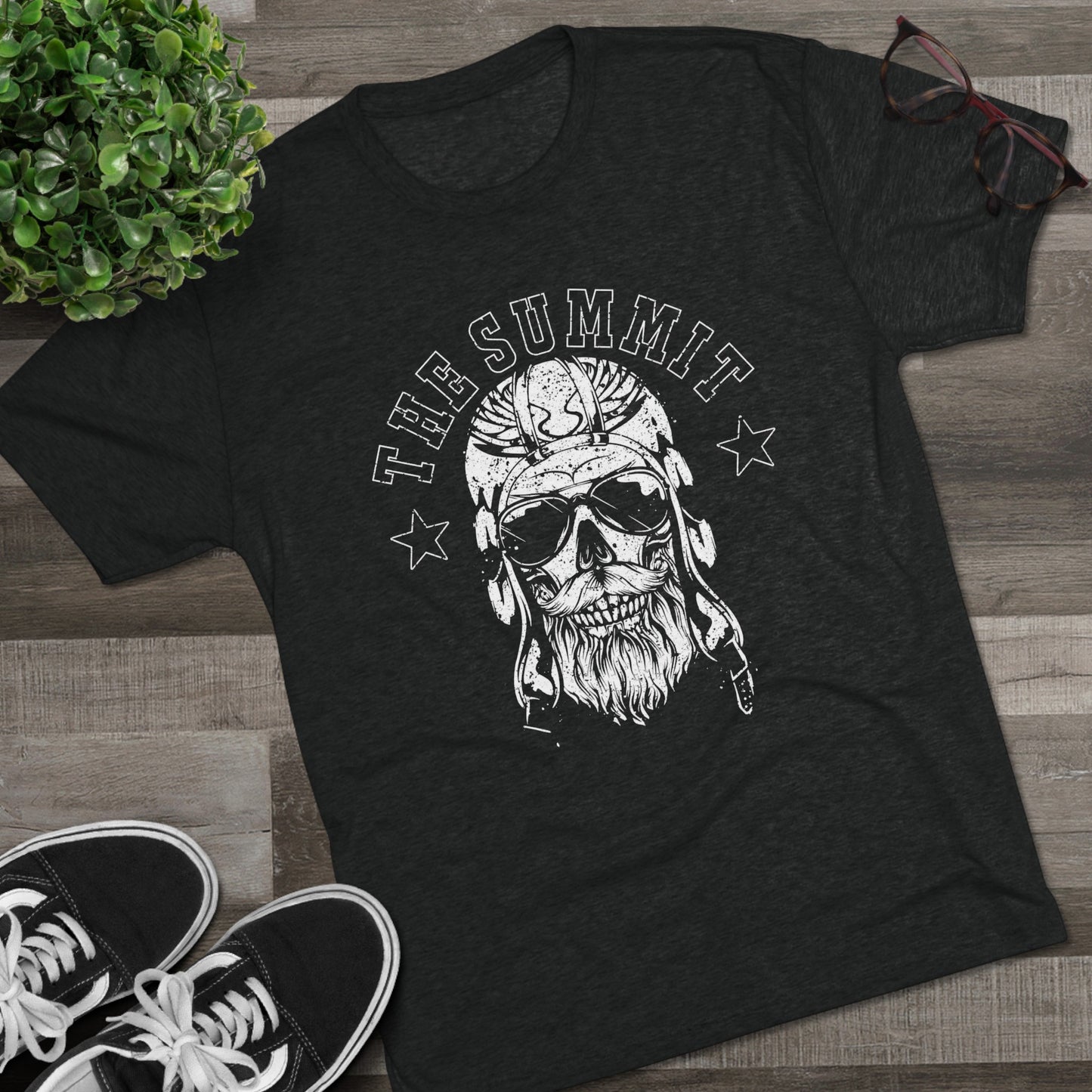 Unisex Tri-Blend Skull Tee