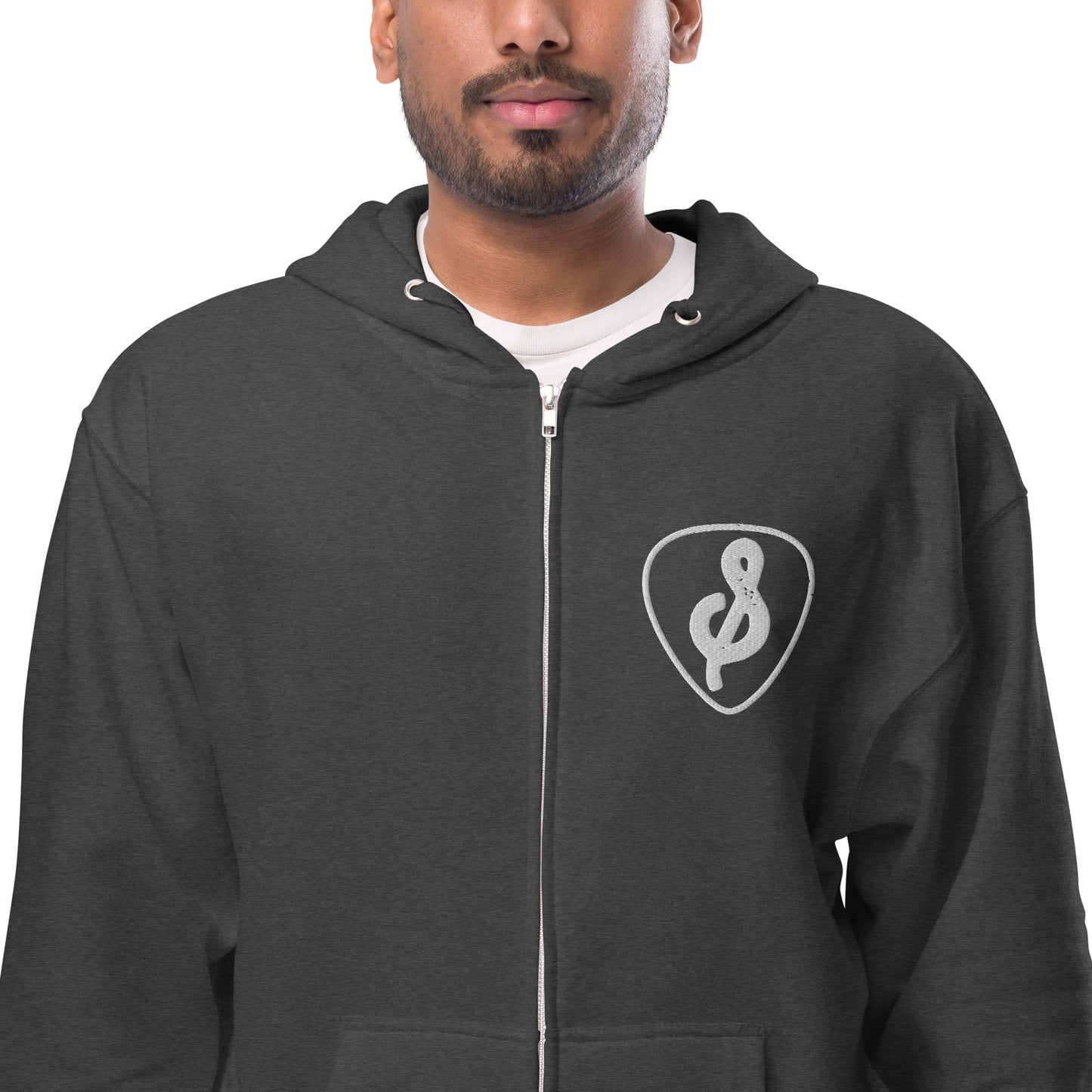 The Summit Logo Unisex fleece zip up hoodie