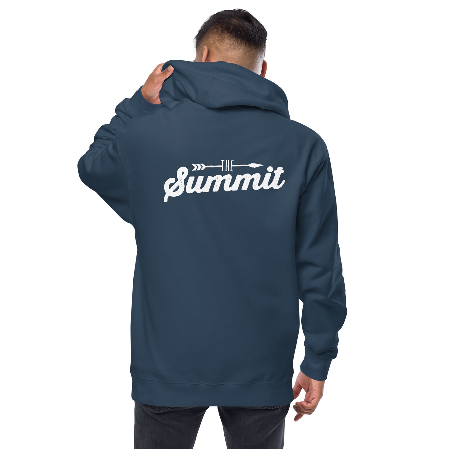The Summit Logo Unisex fleece zip up hoodie